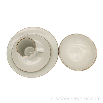 Westerse moderne stijl keramische servies kleur glazuur diner